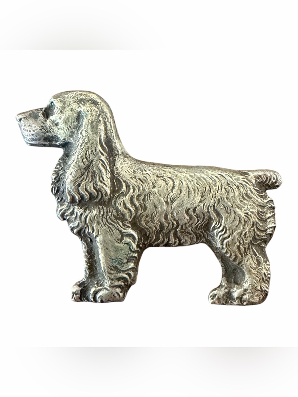 vintage sterling silver stamped cocker spaniel dog pin brooch sterling antique